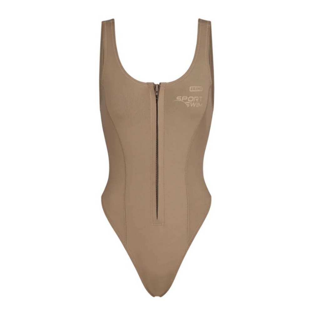 SKIMS Sports Swim Scoop Neck One Piece Scuba Swimsuit size 2X - Picture 5 of 8
